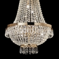 Ideal Lux - LED Crystal chandelier on a chain CAESAR 9xG9/3W/230V d. 45 cm gold