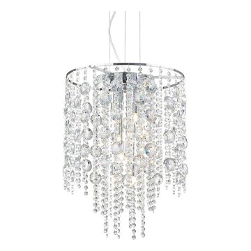 Ideal Lux - LED Crystal chandelier on a string EVASIONE 8xG9/3W/230V d. 41 cm shiny chrome