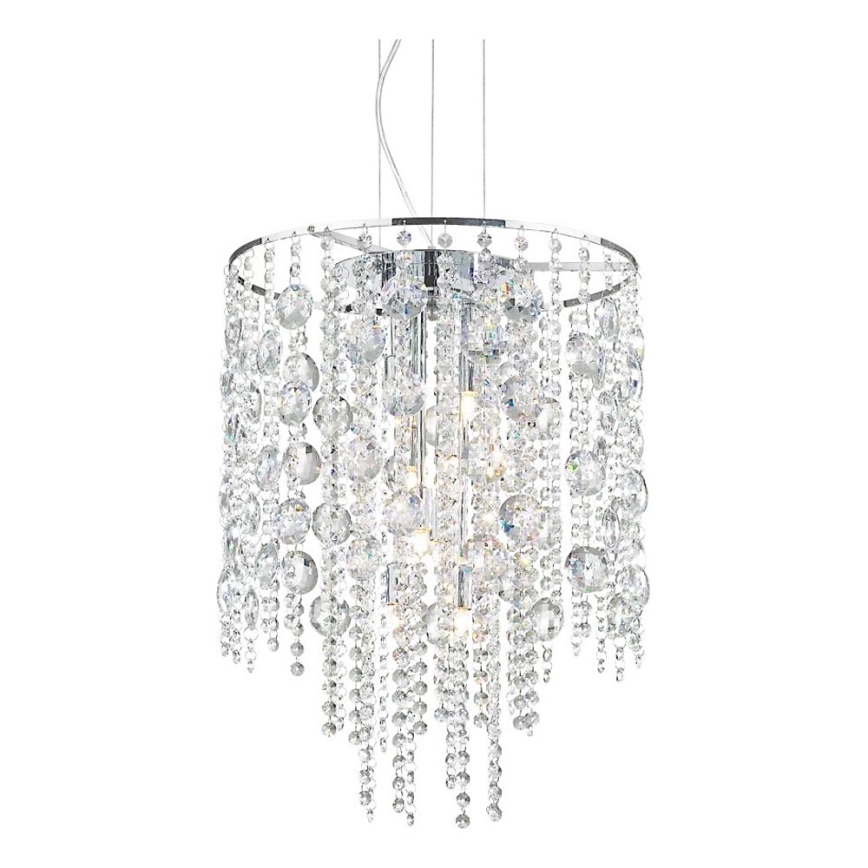 Ideal Lux - LED Crystal chandelier on a string EVASIONE 8xG9/3W/230V d. 41 cm shiny chrome