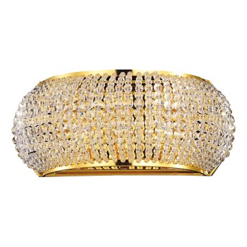 Ideal Lux - LED Crystal wall light PASHA 3xG9/3W/230V gold