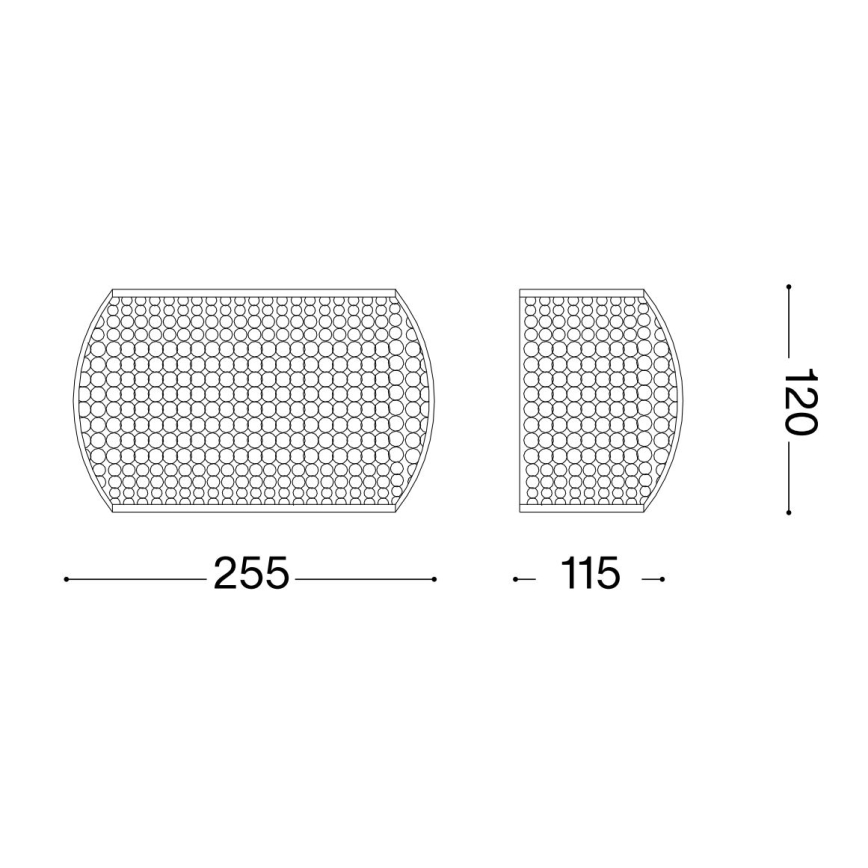 Ideal Lux - LED Crystal wall light PASHA 3xG9/3W/230V gold