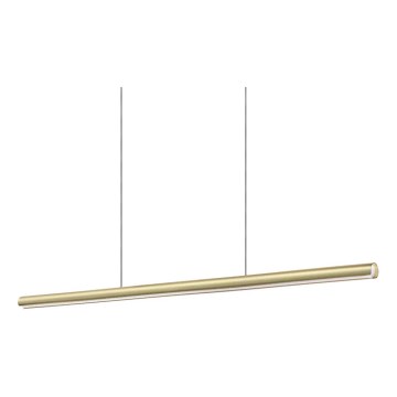 Ideal Lux - LED dimmable cable-hung pendant DORICA LED/35W/230V CRI 90 140 cm brass