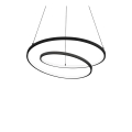 Ideal Lux - LED Dimmable Cable Pendant OZ LED/48W/230V Ø 60 cm CRI 90 Black