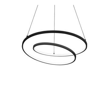 Ideal Lux - LED Dimmable Cable Pendant OZ LED/48W/230V Ø 60 cm CRI 90 Black