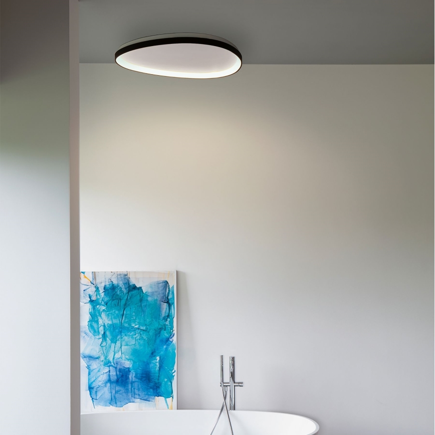 Ideal Lux - LED Dimmable ceiling light GEMINI LED/42W/230V d. 81 cm CRI 90 black