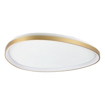 Ideal Lux - LED Dimmable ceiling light GEMINI LED/42W/230V d. 81 cm CRI 90 gold