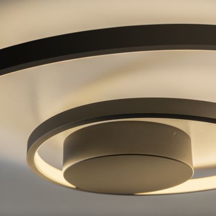 Ideal Lux - LED Dimmable ceiling light OZ LED/48W/230V d. 60 cm CRI 90 black