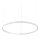 Ideal Lux - LED Dimmable chandelier on a string ORACLE SLIM LED/39W/230V 3000K d. 70 cm white