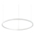 Ideal Lux - LED Dimmable chandelier on a string ORACLE SLIM LED/40W/230V 4000K d. 70 cm CRI 90 white