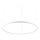 Ideal Lux - LED Dimmable chandelier on a string ORACLE SLIM LED/42W/230V 4000K d. 90 cm CRI 90 white