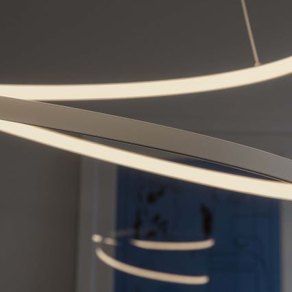 Ideal Lux - LED Dimmable Pendant Light on Cable OZ LED/48W/230V Ø 60 cm CRI 90 white