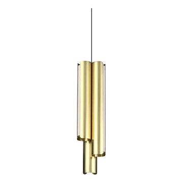 Ideal Lux - LED dimmable pendant on cable DORICA 3xLED/9W/230V CRI 90 Ø 9.5 cm brass