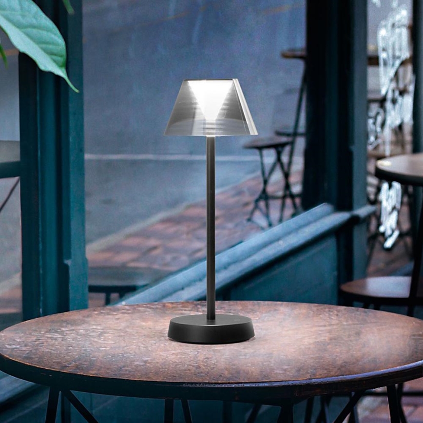Ideal Lux - LED Dimmable touch lamp LOLITA LED/2,8W/5V 2200 mAh IP54 black