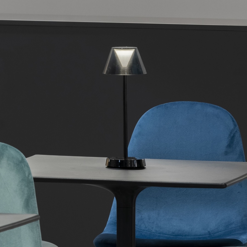 Ideal Lux - LED Dimmable touch lamp LOLITA LED/2,8W/5V 2200 mAh IP54 black