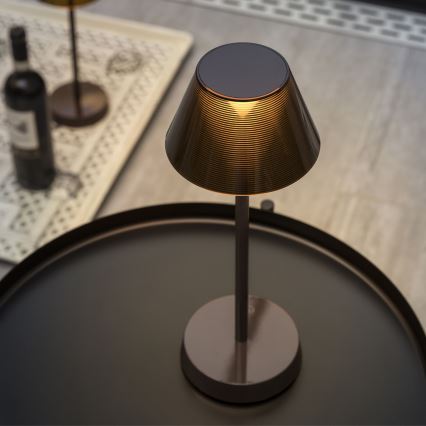 Ideal Lux - LED Dimmable touch lamp LOLITA LED/2,8W/5V IP54 brown
