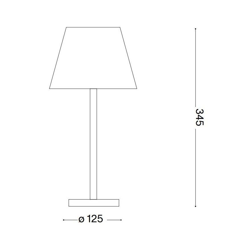 Ideal Lux - LED Dimmable touch lamp LOLITA LED/2,8W/5V 2200 mAh IP54 brown
