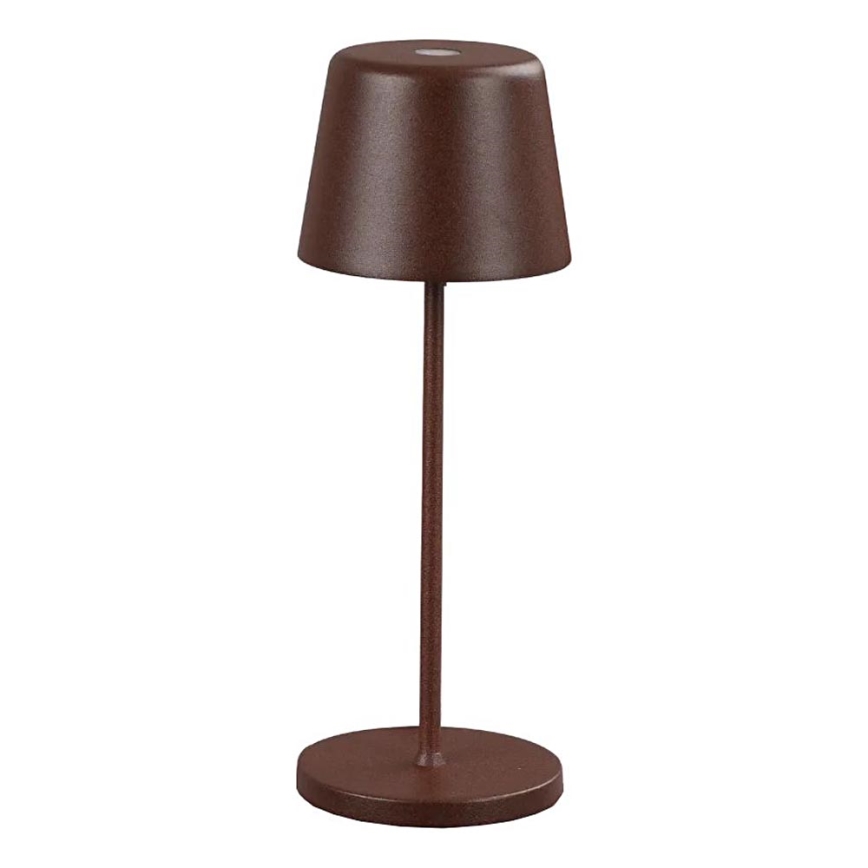 Ideal Lux - LED Dimmable touch outdoor table lamp CUTE LED/2,5W/3,7V 3000 mAh USB 2200-2700K IP65 brown