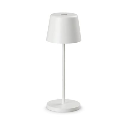 Ideal Lux - LED Dimmable touch outdoor table lamp CUTE LED/2,5W/3,7V 3000 mAh USB 2200-2700K IP65 white