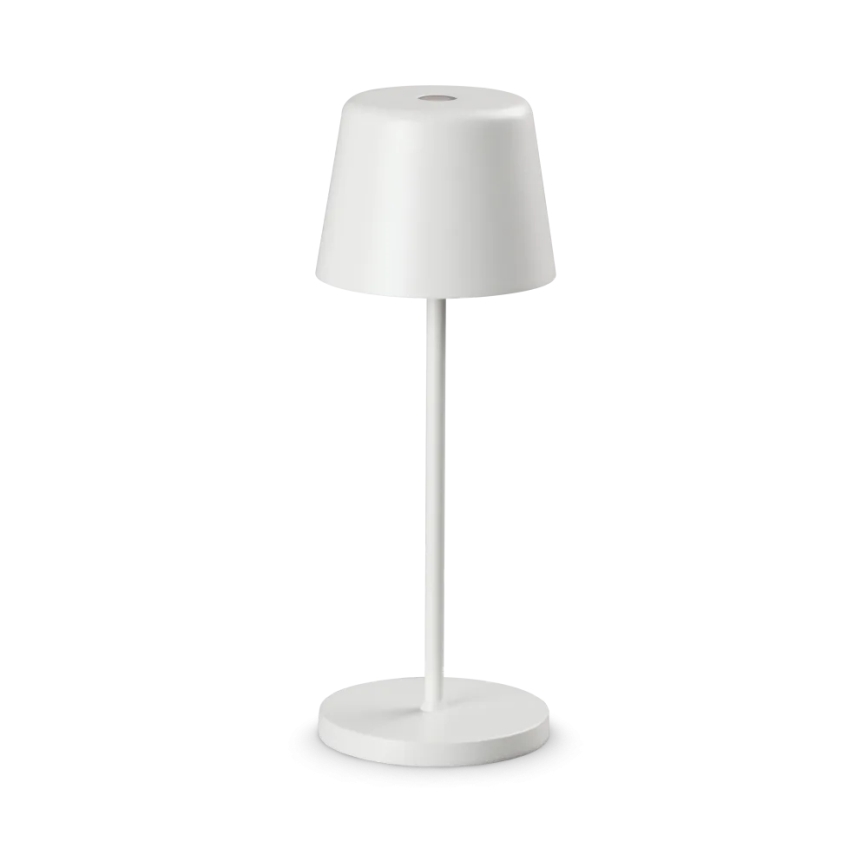 Ideal Lux - LED Dimmable touch outdoor table lamp CUTE LED/2,5W/3,7V 3000 mAh USB 2200-2700K IP65 white