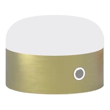 Ideal Lux - LED Dimmable touch table lamp MIGNON LED/5W/5V d. 10 cm CRI 90 brass