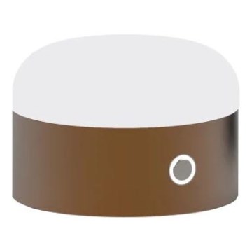 Ideal Lux - LED Dimmable touch table lamp MIGNON LED/5W/5V d. 10 cm CRI 90 brown
