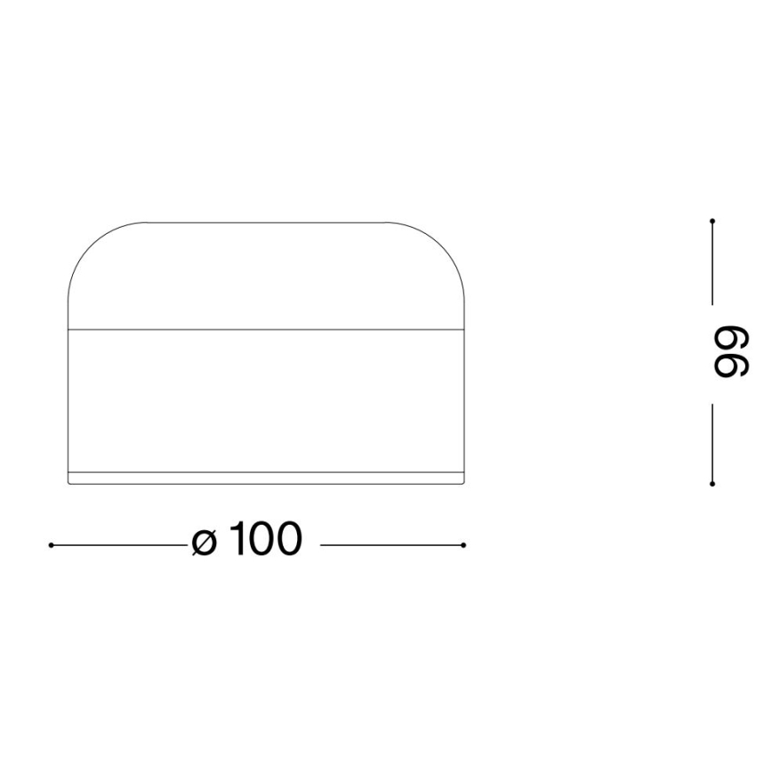 Ideal Lux - LED Dimmable touch table lamp MIGNON LED/5W/5V 1500 mAha d. 10 cm CRI 90 brown