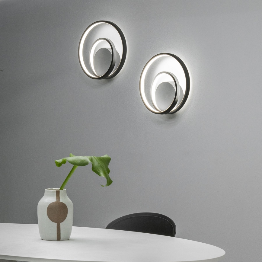 Ideal Lux - LED Dimmable wall light OZ LED/28W/230V CRI 90 black