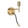 Ideal Lux - LED Flexible lamp with a mount SET 1xE27/42W + LED/3W/230V CRI 90 USB gold