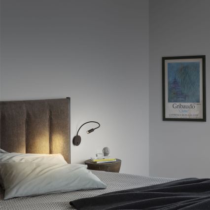 Ideal Lux - LED Flexible small lamp FOCUS LED/3,5W/230V CRI 90 black