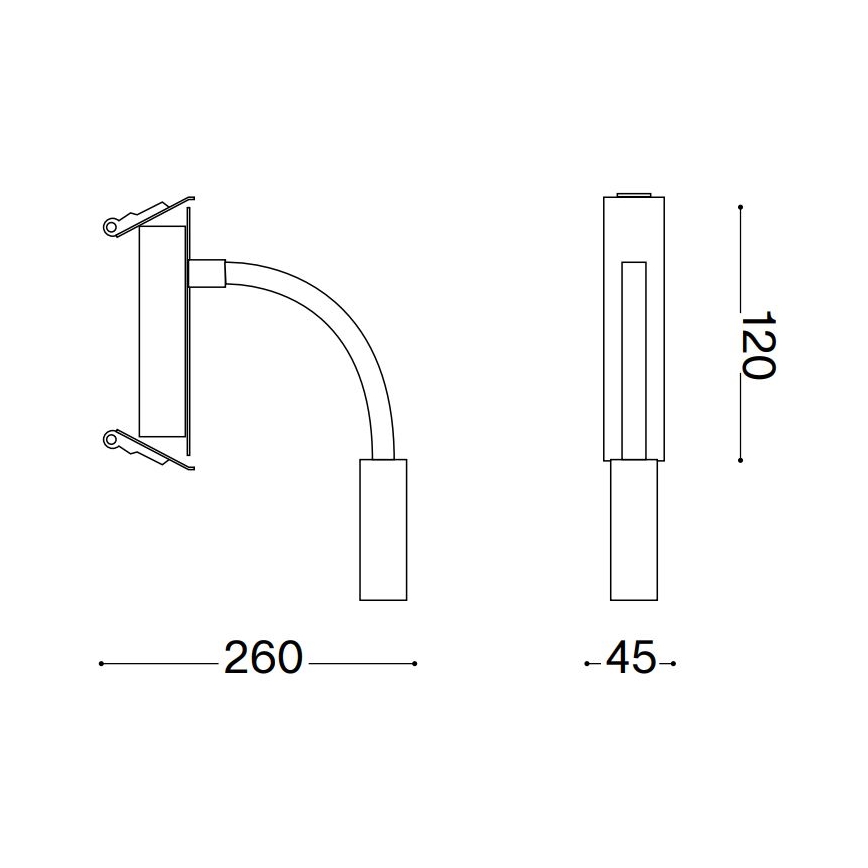 Ideal Lux - LED Flexible small lamp IO LED/3W/230V CRI 90 black