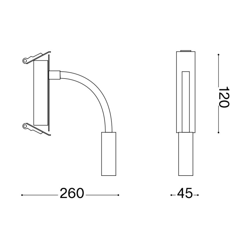 Ideal Lux - LED Flexible small lamp IO LED/3W/230V CRI 90 white