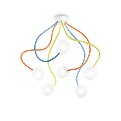 Ideal Lux - LED Flexible surface-mounted chandelier OCTOPUS 6xG9/3W/230V colorful