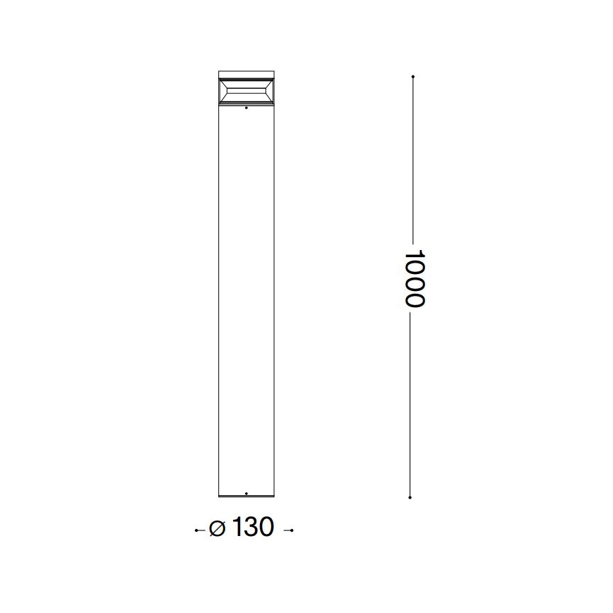 Ideal Lux - LED Outdoor lamp BOEING LED/14W/230V 100 cm CRI 90 IP65 anthracite