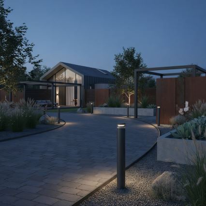 Ideal Lux - LED Outdoor lamp BOEING LED/14W/230V 100 cm CRI 90 IP65 black