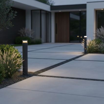 Ideal Lux - LED Outdoor lamp BOEING LED/14W/230V 100 cm CRI 90 IP65 black