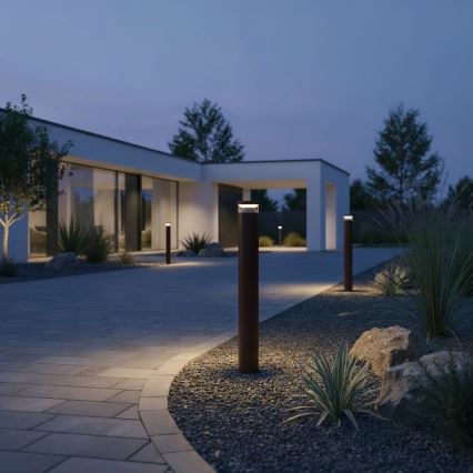 Ideal Lux - LED Outdoor lamp BOEING LED/14W/230V 100 cm CRI 90 IP65 brown