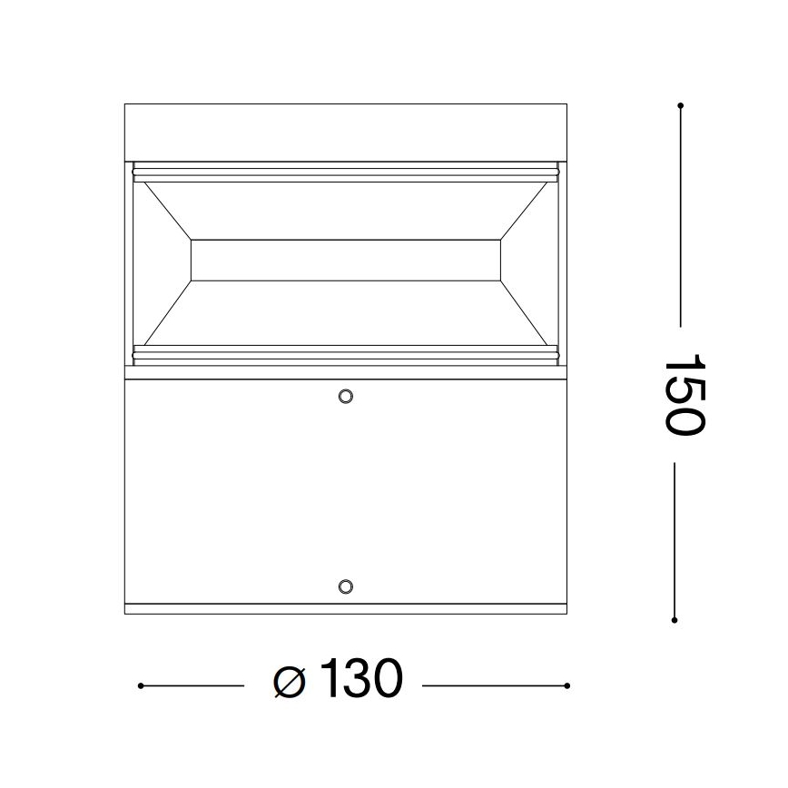 Ideal Lux - LED Outdoor lamp BOEING LED/14W/230V 15 cm CRI 90 IP65 black