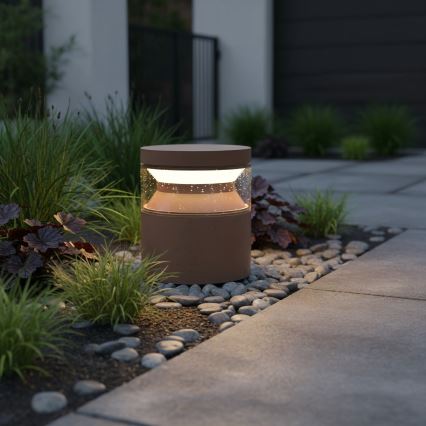 Ideal Lux - LED Outdoor lamp BOEING LED/14W/230V 15 cm CRI 90 IP65 brown