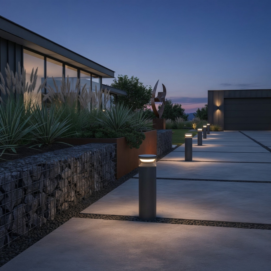 Ideal Lux - LED Outdoor lamp BOEING LED/14W/230V 40 cm CRI 90 IP65 black