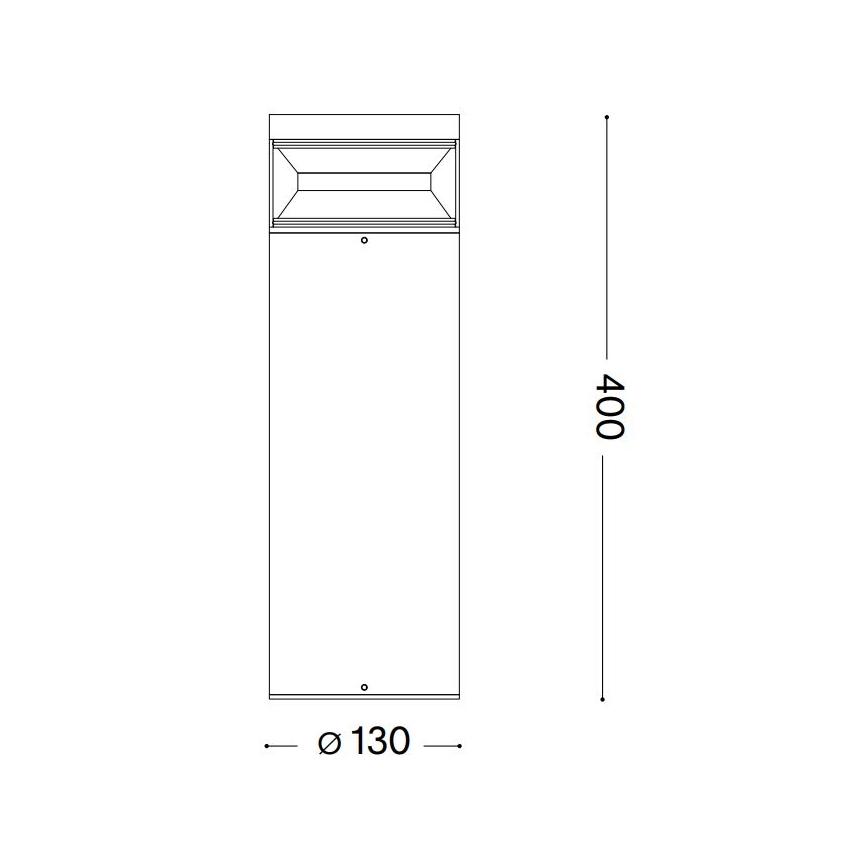 Ideal Lux - LED Outdoor lamp BOEING LED/14W/230V 40 cm CRI 90 IP65 black