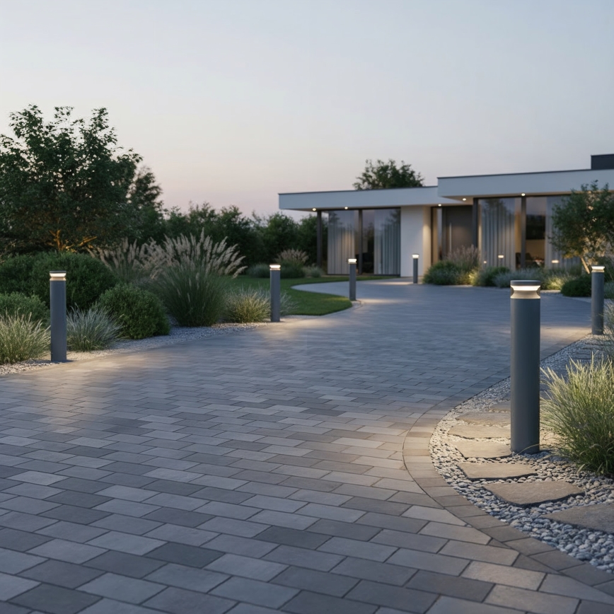 Ideal Lux - LED Outdoor lamp BOEING LED/14W/230V d. 70 cm CRI 90 IP65 anthracite