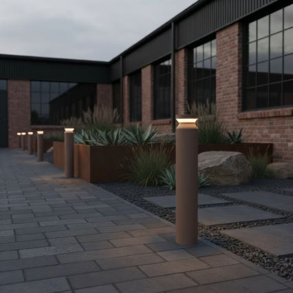 Ideal Lux - LED Outdoor lamp BOEING LED/14W/230V d. 70 cm CRI 90 IP65 brown