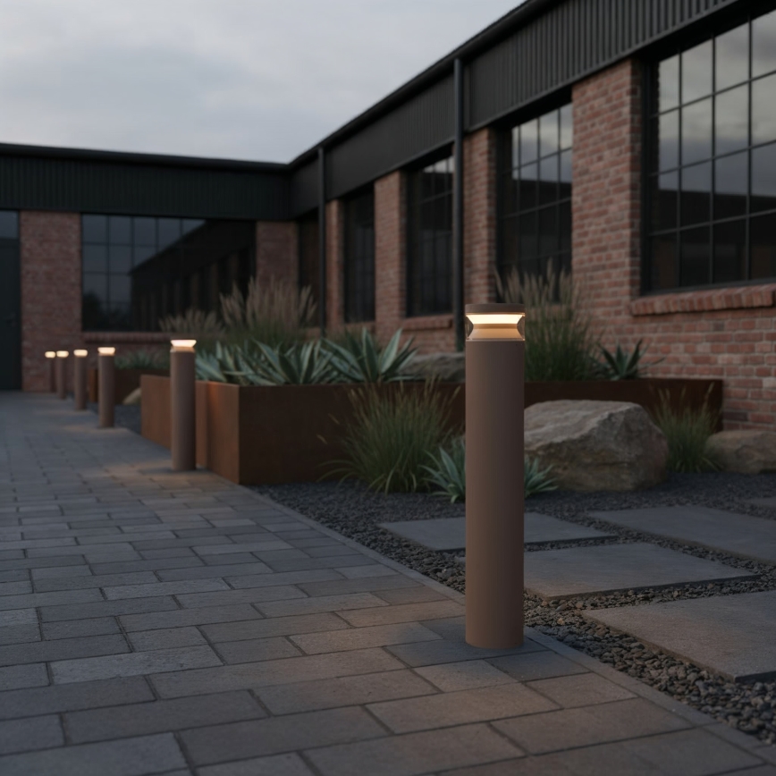 Ideal Lux - LED Outdoor lamp BOEING LED/14W/230V d. 70 cm CRI 90 IP65 brown