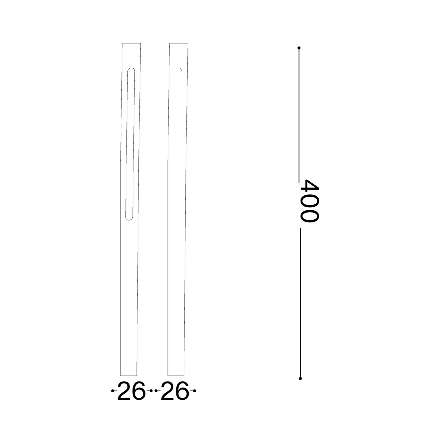 Ideal Lux - LED Outdoor Lamp JEDI LED/7W/230V 40 cm CRI 90 IP65 brown