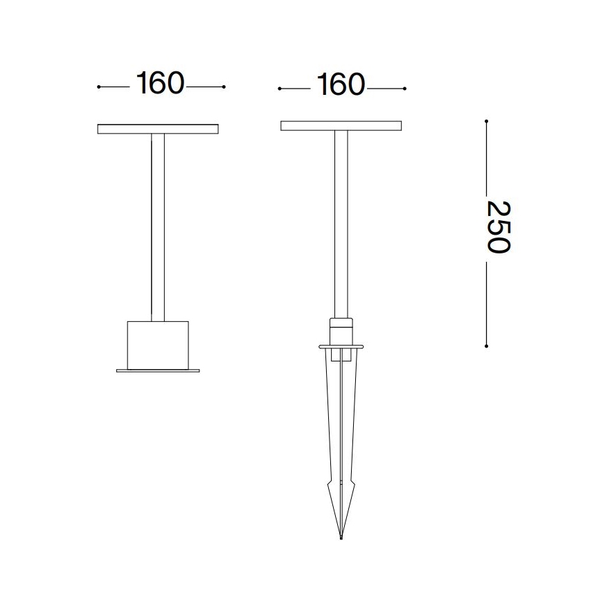 Ideal Lux - LED Outdoor lamp TOFFEE LED/11W/230V CRI 90 IP65 anthracite
