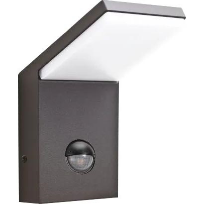 Ideal Lux - LED Outdoor light with sensor STYLE LED/9W/230V 4000K CRI 90 IP54 anthracite