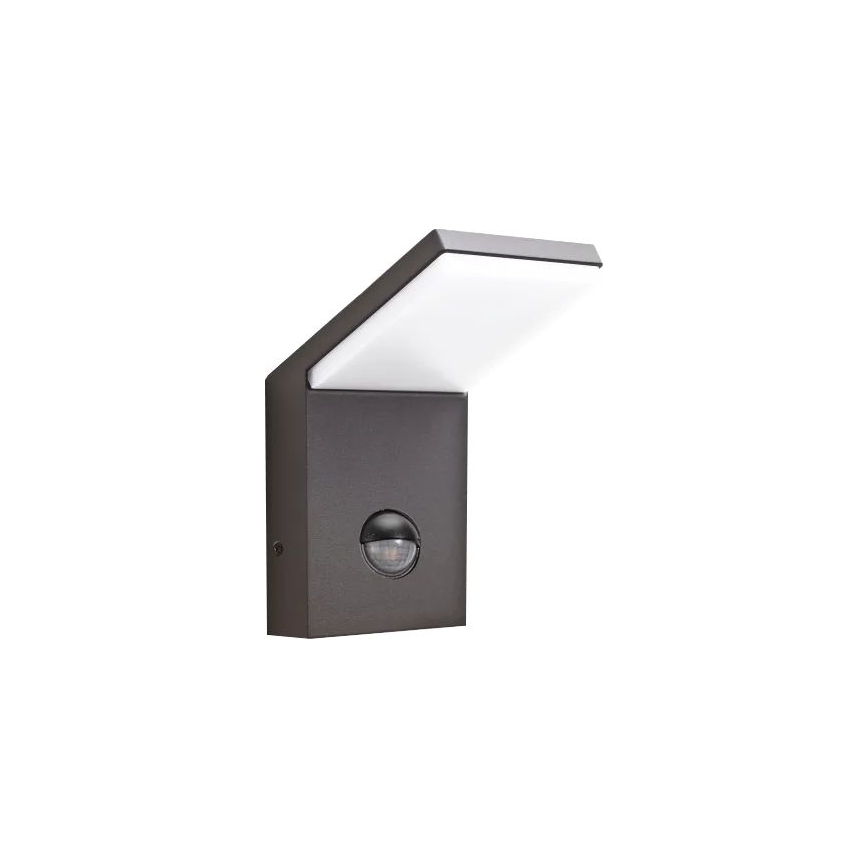 Ideal Lux - STYLE LED Outdoor Luminaire with Sensor LED/9W/230V 4000K CRI 90 IP54 Anthracite