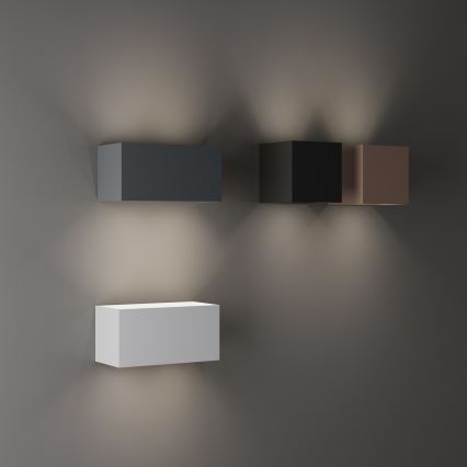 Ideal Lux - LED Outdoor Wall Light ATOM LED/12W/230V CRI 90 IP54 brown