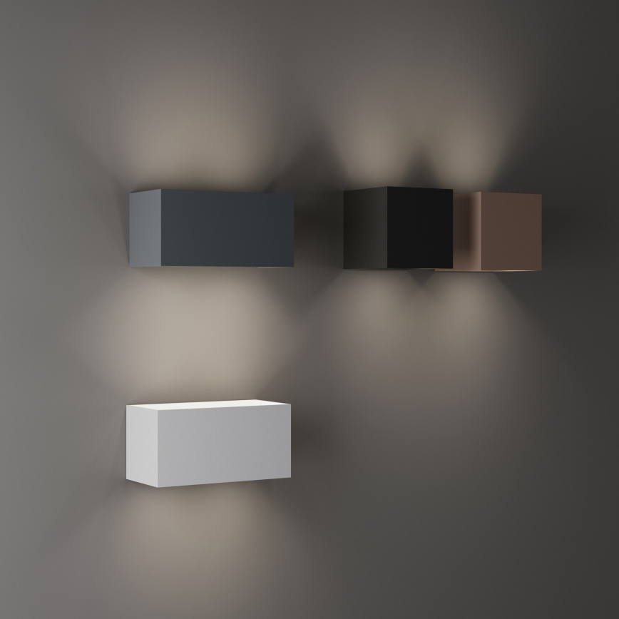 Ideal Lux - LED Outdoor Wall Light ATOM LED/12W/230V CRI 90 IP54 brown