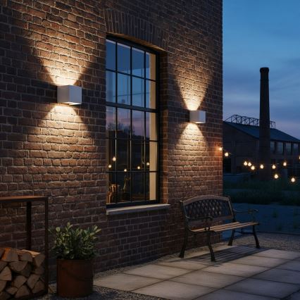 Ideal Lux - LED Outdoor wall light ATOM LED/12W/230V CRI 90 IP54 white